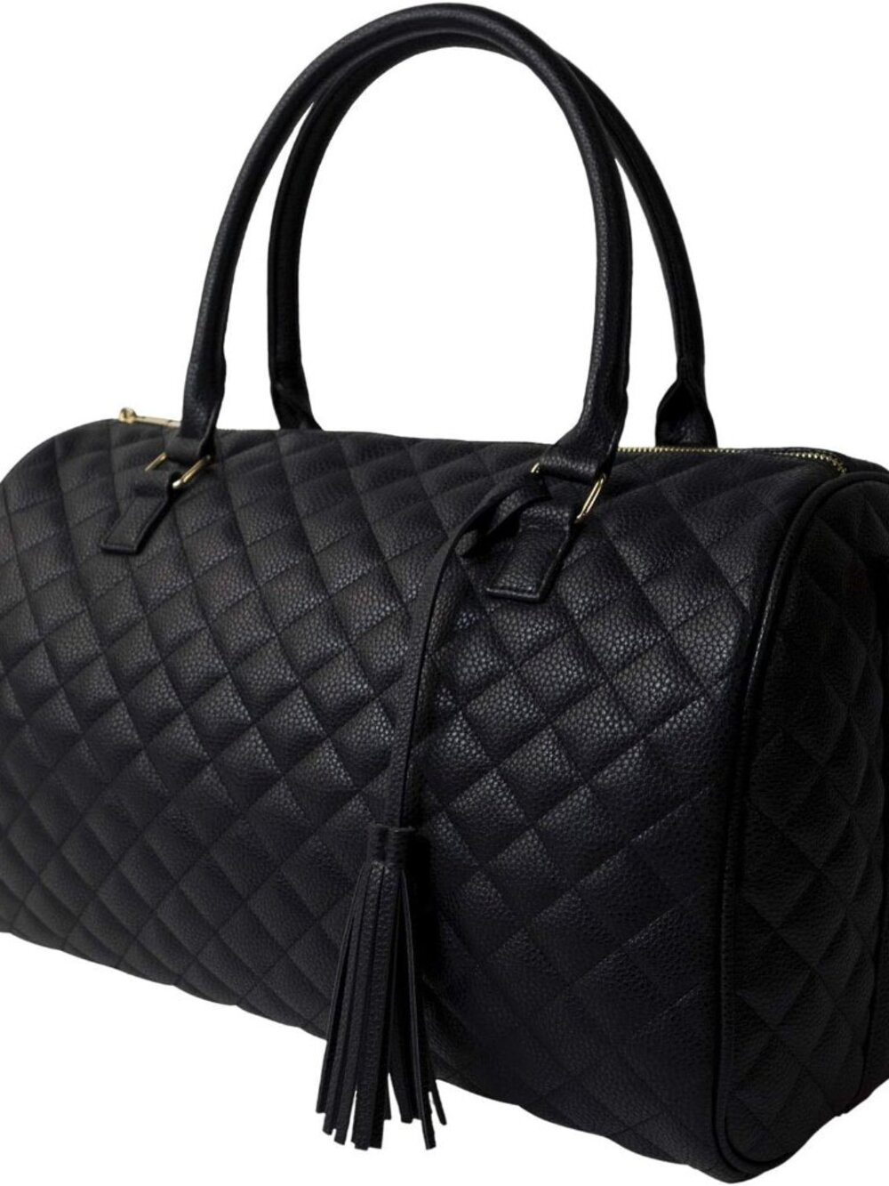 Womens Quilted Weekender Duffle Carry Bags Overnight Travel Handbag Shoulder Tot